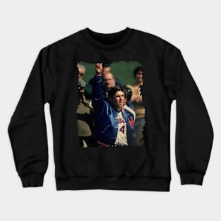 Tom Seaver in New York Mets Crewneck Sweatshirt